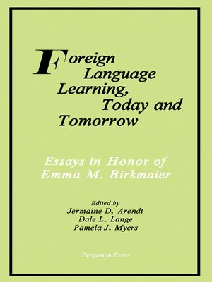 cover image of Foreign Language Learning, Today and Tomorrow